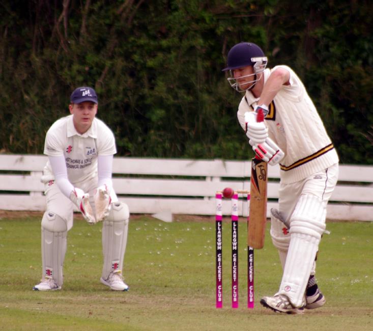 Matthew Kiff is clean bowled. Picture Gordon Thomas